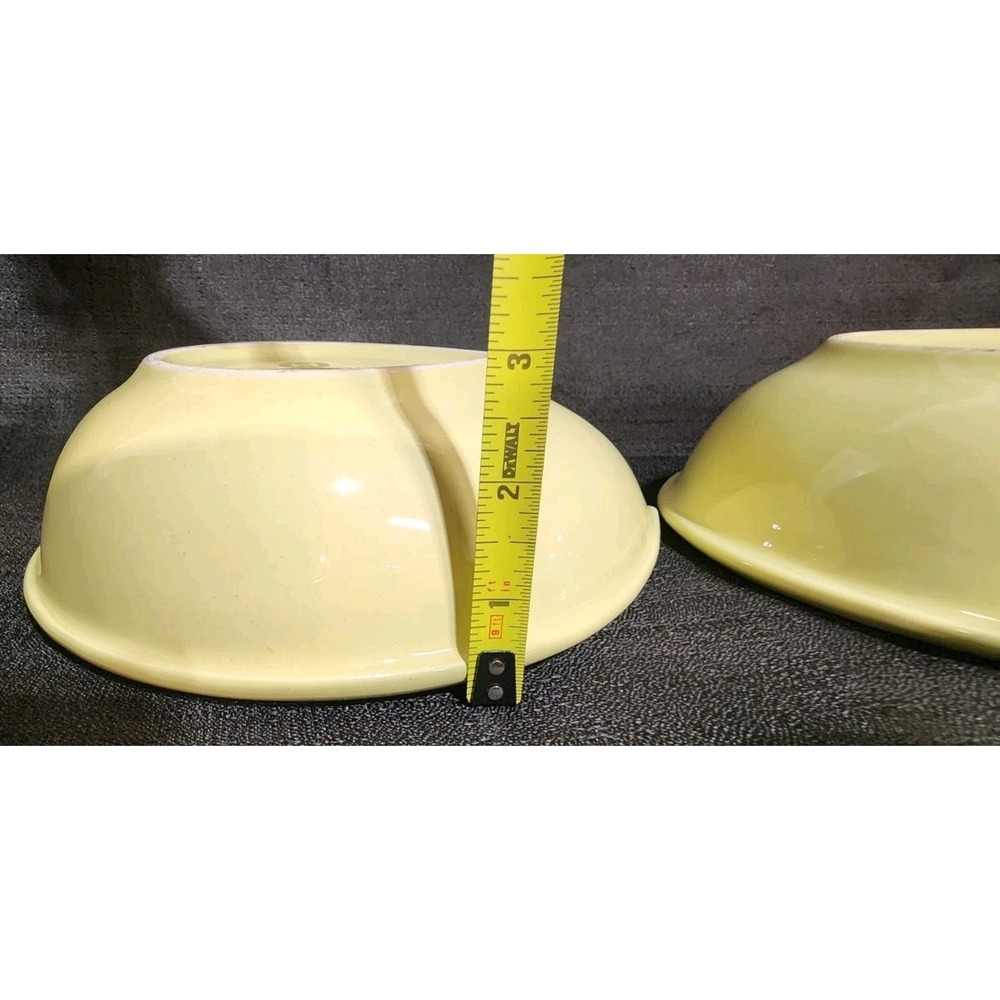 Hotel Charter Club Spa Yellow Teardrop Serving Bowls Set of 3 Made In Italy - Picture 10 of 10